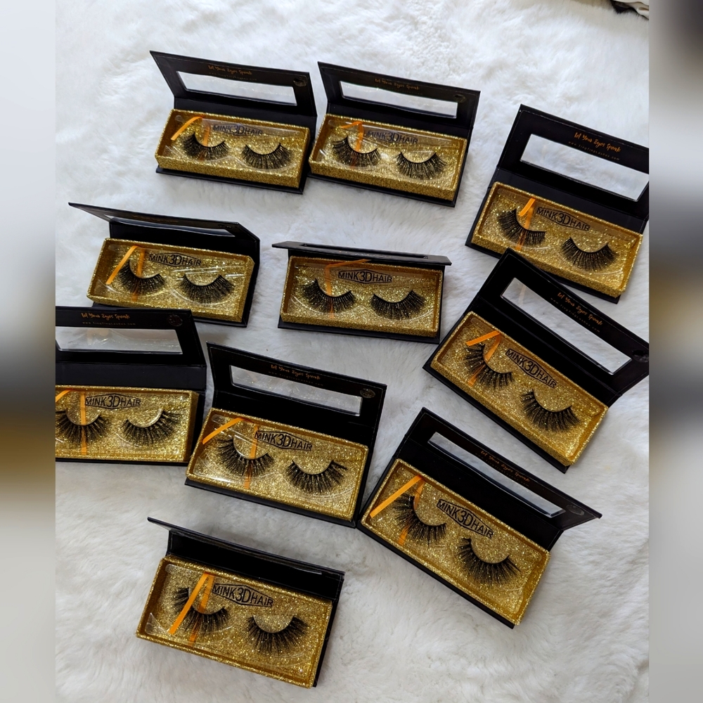 3D false lashes bundle 10 pairs